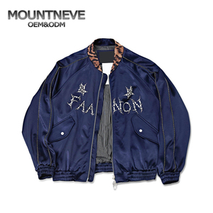 Setelan Olahraga Satin Pria Motif Huruf Berhias Berlian Imitasi Multi Kantong Panel Motif Leopard Nyaman Kasual Ukuran Besar Bernapas - Product Image 2