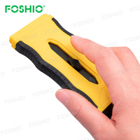Foshio Rétractable Métal Nettoyage Grattoir Raclette Vinyle Remover Outils