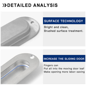 مقابض من الستانلس ستيل برونزية عتيقة HJY درج وسرافة كلاسيكية شرقية للاستخدام في المطبخ - Product Image 3