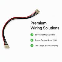 Kabel Harness Presisi Tinggi Khusus dengan Pitch 2.54mm, Berpelindung Dua Ujung, Dilengkapi Inti Ferit 1007 24AWG untuk Sistem Manajemen Otomatis