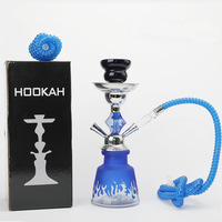 Set Shisha Hookah logam kualitas tinggi ukuran Medium kedatangan baru kaca lengkap teknik cermin Hookah elektronik portabel