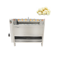 Cassave-wortel-aardappel-wortelgroente commerciële wasmachine en fruitwas- en schilmachine, hoge efficiëntie, SUS304 materiaal