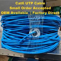 Cable de Red LAN de Par Trenzado, Venta al Por Mayor Directa de Fábrica, Cable Ethernet Cat5e UTP de 4 Pares 24AWG, Rollo de 305m para Interiores