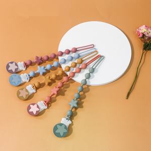 <span class=keywords><strong>Attache</strong></span>-sucette personnalisée sans BPA en silicone souple avec perles en <span class=keywords><strong>peluche</strong></span> à mâcher, jouet de dentition pour bébé, cadeau pour bébé - Product Image 1