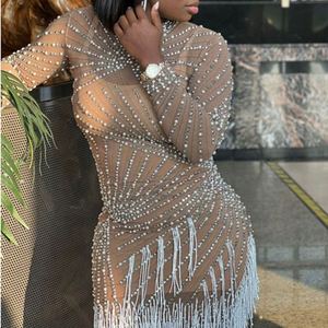 Vestido De diseño clásico para mujer, elegante, Mini falda informal con diamantes De imitación, ceñido De <span class=keywords><strong>Scne</strong></span> - Product Image 6