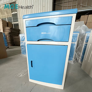Armoire de chevet ABS pour hôpital avec tiroir et rangement à porte pour chambre de patient en salle d'hôpital - Product Image 2
