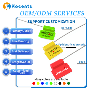 Sello de cable RFID de seguridad de plástico Kocents, sello de cable de seguimiento de logística antirrobo de una sola vez - Product Image 2