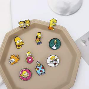 Broche en Gros Mignonne Émail Anime, Épingles en Métal Allié Imprimé UV pour Vêtements, Pins Amusants Simpsons & Cartoon Yoshida en Stock - Product Image 2