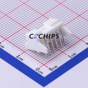 S06B-PASK-2(LF)(SN) Wire-to-Board Pin Header Bent Lead Through Hole,P=2mm Connector 1x6P 2mm Right Angle Insert PA - Product Image 2