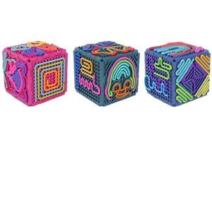 Cube d'activités sensorielles en silicone anti-stress, jouet éducatif 3D à monter soi-même, très populaire - Product Image 1