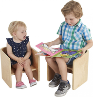 Ensemble de meubles de garderie Montessori, table et chaise d'apprentissage en bois courbé, utilisation en maternelle, en garderie, en chambre d'enfant, étude