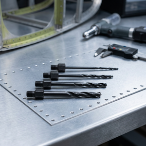 Broca de carburo NAS 965 con vástago roscado |   Broca de Precisión Resistente a Altas Temperaturas para Componentes de Motores de Aeronaves - Product Image 6