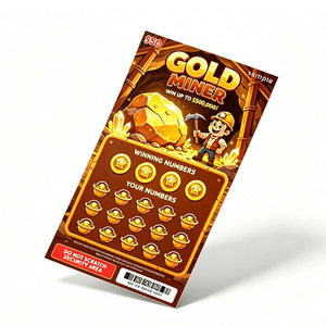 Boletos de Lotería Rasca y Gana con Temática Dorada Personalizados al por Mayor, Servicio de Diseño Gratuito, Impresión Digital - Product Image 4