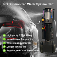 Système de filtration d'eau portable sans TDS à poussion manuelle RO DI CTO pour lavage de voitures, lavage de vitres, lavage de panneaux solaires