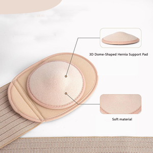 Bantalan berbentuk kubah 3D pendukung kompresi sabuk Hernia ibu jari krem untuk wanita dan pria - Product Image 4