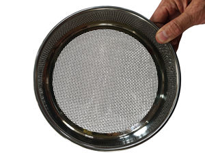 Setaccio da Laboratorio in Acciaio Inox da 300mm, Setaccio Manuale per Sabbia, Analisi di Terreno e Aggregati - Product Image 1
