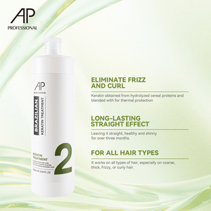 Traitement lissant pour cheveux à l'huile d'argan biologique AP Herbel, ensemble de traitement professionnel à la kératine brésilienne pour lisser les cheveux - Product Image 4