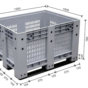 Hard pallet box plastic folding bulk container used plastic pallet boxes for sale