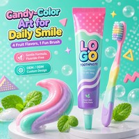 Dentifrice jetable en gros pour adultes, prix d'usine, marque privée, emballage personnalisé, OEM ODM, menthe naturelle, à base de plantes, anti-caries