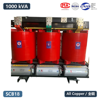 Transformateur de puissance personnalisé SCB18-1000/10-0.4KV, transformateur de type sec pour transformateurs moyenne et haute tension