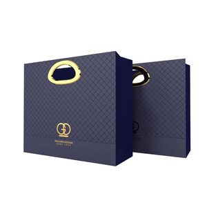 Chất Lượng Cao Sang Trọng Thời Trang Tái Sử Dụng Thân Thiện Với Môi Mua Sắm Di Động Túi Biểu Tượng Tùy Chỉnh In Bán Buôn Túi Giấy - Product Image 4