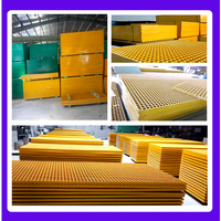 Grilles en fibre de verre personnalisables pour revêtements de sol de lavage de voitures, grilles de protection d'arbres, panneaux de passerelles photovoltaïques, réservoirs d'égouts - Fabrication sur mesure