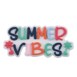 Clog Charms für Schuhe Dekoration Sommer Hawaii Serie Custom Carton Clog Charms Hot Selling Soft Rubber Custom Logo Umwelt freundlich - Product Image 3