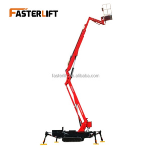 במת הרמה חשמלית זחלית מפרקית 40 רגל <span class=keywords><strong>60</strong></span> רגל 80 רגל 12 מטר -24 מטר, במת הרמה עכבישית לבנייה וגיזום - Product Image 3