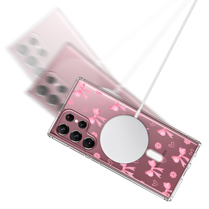 Funda de Lujo Transparente para Teléfono con Lazo Magnético, Material de PC, Diseño Impreso a Prueba de Golpes para <span class=keywords><strong>Samsung</strong></span> <span class=keywords><strong>Galaxy</strong></span> S25 Ultra A55 - Product Image 4