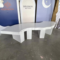 Neuer Weißer Serpentin-Acryl Hotel-Möbel Outdoor Moderner Kinder-Hochzeits-Party-Bankett-Tisch