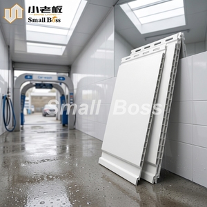 Panneaux muraux et de plafond en PVC emboîtables, classe A, résistance au feu, panneau mural en plastique blanc de 16 pouces - Product Image 4