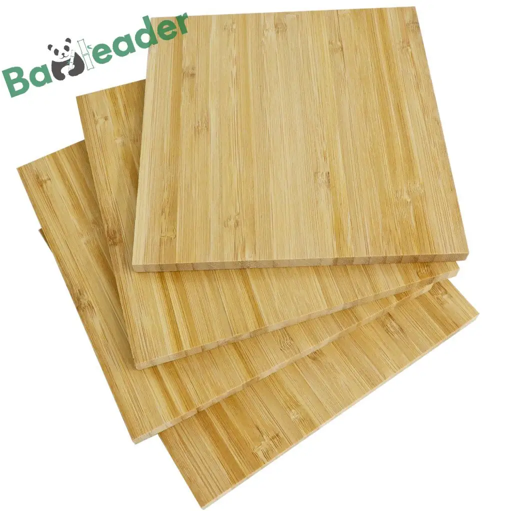 Panneaux de bois de bambou écologique naturel, fait à la main, matière première, vente en gros