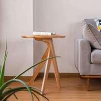 Table basse et table d'appoint rondes en bois, style moderne et luxueux, durables, ensemble de meubles de salon neufs et abordables