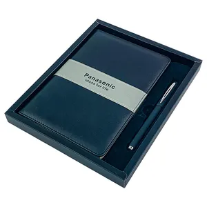 Hardcover Premium Leather A5 Gevoerd Journal Schrijven Dikke Klassieke Regeerde Notebook Met Pen Gift Set Voor Office Home School