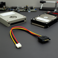 Angitu Factory Price HDD Sata Câble de sertissage 2.54mm Petit câble d'alimentation 4Pin Floppy to Sata