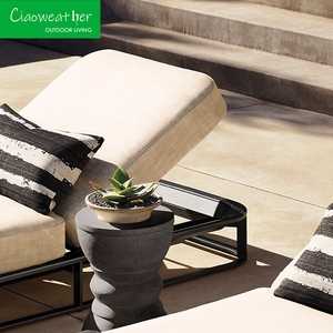 Hotel Vrije Tijd Buiten Zonnebank Chaise Lounge Ligstoel Modern Tuinmeubilair Aluminium Ligstoel Nieuwste Metalen Loungre - Product Image 6