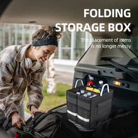 Organisateur de coffre de voiture OEM, pliable, multi-compartiments, pliable et imperméable, adapté aux voitures, SUV, mini-fourgonnettes