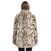 Vente flash - Manteau en fausse fourrure tendance pour femme, hiver automne, motif léopard, vêtements d'extérieur chics pour femmes