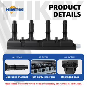 Bobina di Accensione MIKEY 19005362 per <span class=keywords><strong>Opel</strong></span> <span class=keywords><strong>Meriva</strong></span> B, Zafira, Astra, Ricambi Auto di Alta Qualità per 55575499 55577898 55579072 - Product Image 2