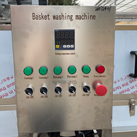 Laveuse industrielle WINBOND pour bacs à poisson et cages à poulet, entièrement automatique, électrique, en acier inoxydable 304, contrôlée par PLC, autonettoyante, à chaud