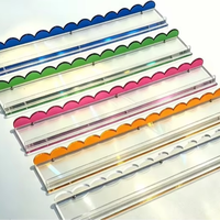 Supports magnétiques pour tuiles de Mahjong en acrylique de haute qualité, bords incurvés, accessoires de jeu de Mahjong pour divertissement à domicile