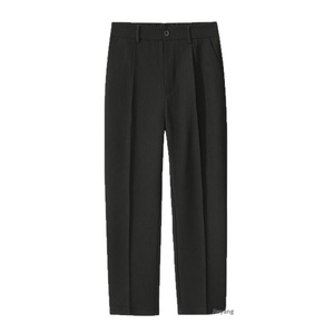 <span class=keywords><strong>Pantaloni</strong></span> da Completo in Seta Ghiaccio da <span class=keywords><strong>Uomo</strong></span>, Nuovi <span class=keywords><strong>Pantaloni</strong></span> Estivi a Gamba Larga, Dritti e Morbidi, Casual, con Drappeggio Estivo - Product Image 4