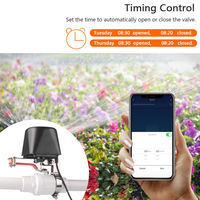 SMARSECUR ZB-JXS Vanne d'eau intelligente Zigbee/WiFi pour domotique, minuterie de robinet, portée extérieure 300M, prise en charge des vannes à poignée