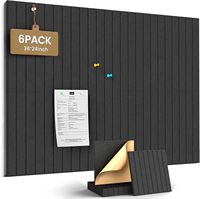 Panel Dinding Dekoratif 3D Kedap Suara, Papan Serat Polyester Felt, Panel Akustik Tempel untuk Studio Rekaman dan Ruang Tamu