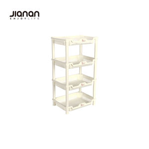 Ajustable <span class=keywords><strong>de</strong></span> <span class=keywords><strong>4</strong></span> niveles hogar <span class=keywords><strong>de</strong></span> <span class=keywords><strong>plástico</strong></span> blanco esquina estante para las ventas - Product Image 2