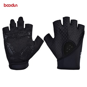 BaoDun Fitness <b>Gloves</b> Half Finger PU Leather Breathable <b>Weight</b> Lifting Gym Workout Palm Protector Unisex Adult - Product Image 3