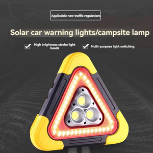 Luce Stroboscopica LED COB Ricaricabile USB, Lampada di Emergenza Riflettente in ABS PC a Forma Triangolare, Segnale Stradale per Veicoli - Product Image 4