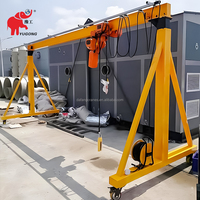 Mini-grue portique électrique mobile à hauteur réglable, certifiée CE ISO, capacité 5 tonnes, 3 tonnes, 2 tonnes, 1 tonne