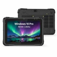 Tableta Robusta con Windows de 10 Pulgadas, 8 GB de RAM, N5100/N6000, con Escáner de Código de Barras, Tableta Robusta con Windows 10 Pro