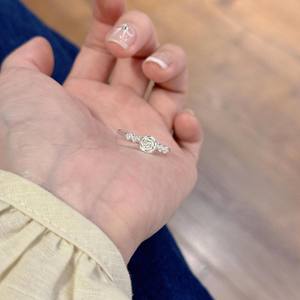 Bague ajustable Wenchi, nouvelle collection chinoise vintage, fleur de camélia, argent pur S925, haute beauté, tendance, pour le quotidien, incrustation fine - Product Image 4